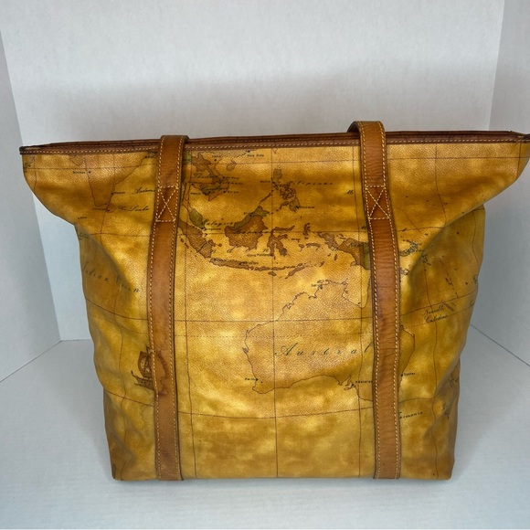 Auth Alviero Martini Geo Collection 1A Classe Travel Tote Vintage Large Bag - Picture 3 of 17